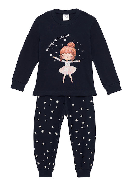 Pretty Baby Kids Pyjamas Winter Cotton Blue Marine