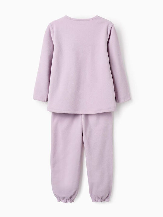 Zippy Kinder Schlafanzug Winterlich Fleece Lila