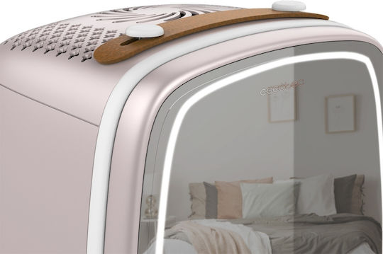 Cecotec Bamba Coolingbeauty 6000 Mirror Cosmetic Refrigerator 6lt With Shelf Mirror And LED Lighting Pink 18W
