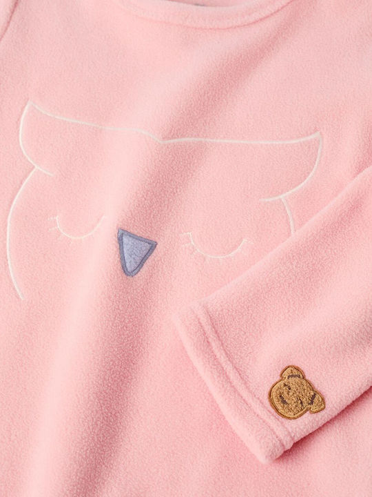 Zippy Kinder Schlafanzug Winterlich Fleece Pink