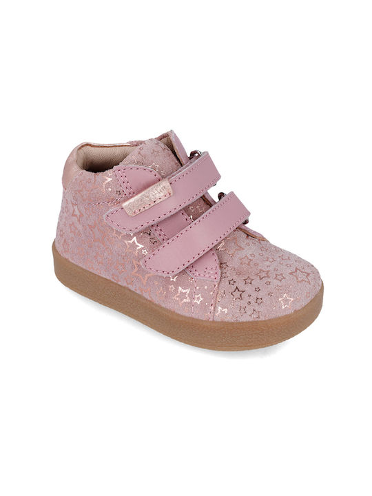 Garvalin Kids Leather Boots Pink