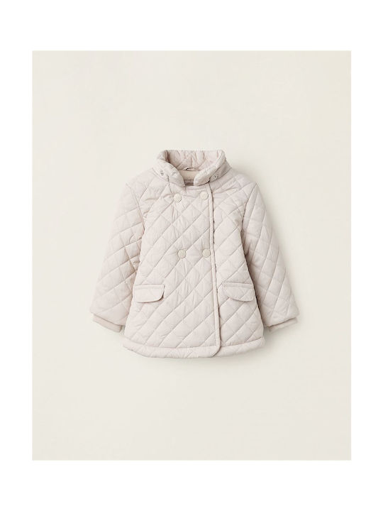 Zippy Kinderjacke mit Futter & Kapuze ecru