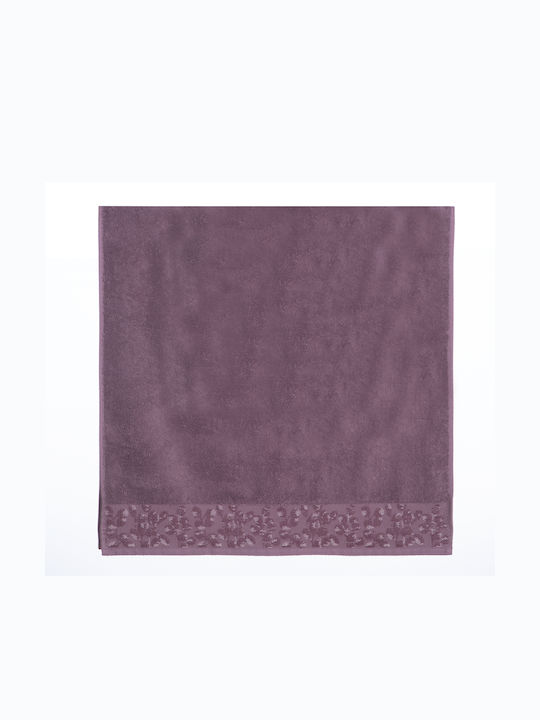 Nef-Nef Homeware Hand Towel Odete 30x50cm. Mauve Weight 500gr/m²