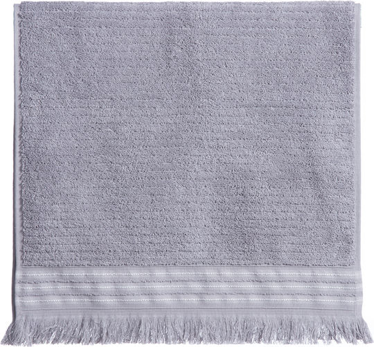 Nef-Nef Homeware Πετσέτα Χεριών Satti 30x50εκ. Grey Βάρους 500gr/m²
