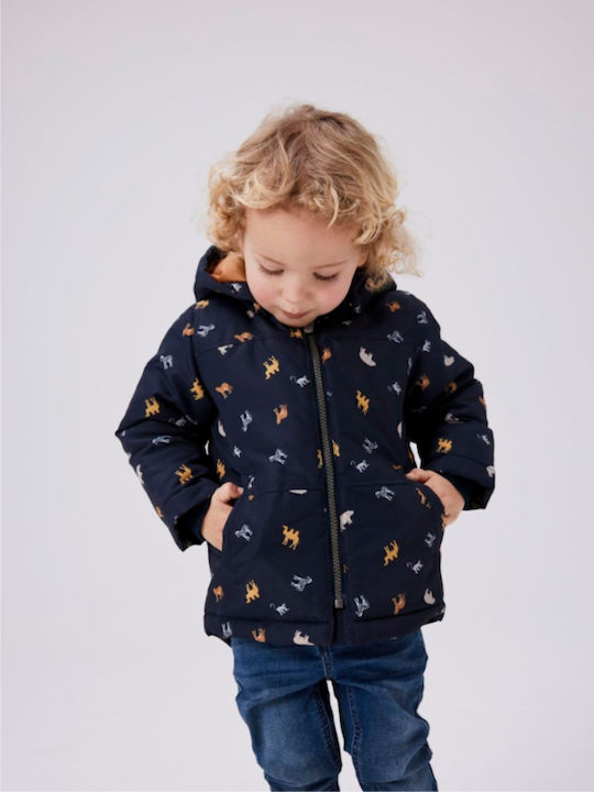 Kinder Freizeitjacke mit Kapuze Dark sapphire Mini Safari