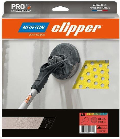 Schleifpapier 5 Stück 225mm Gelb Nr.60 Giraffe Norton