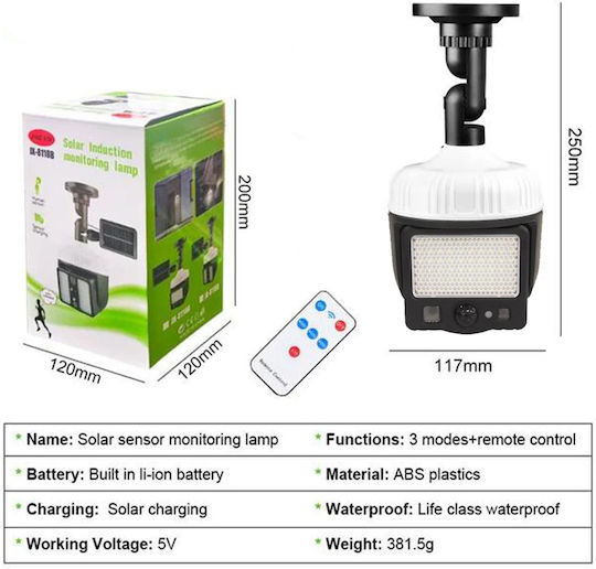 Camera de supraveghere falsă tip Bullet Camere de supraveghere simulare cu iluminare LED Alb