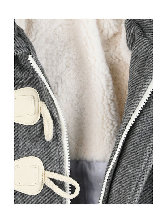 Energiers Kinderjacke mit Futter & Kapuze Grey