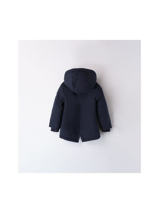 iDO Kids Parka with Lining & Hood Navy