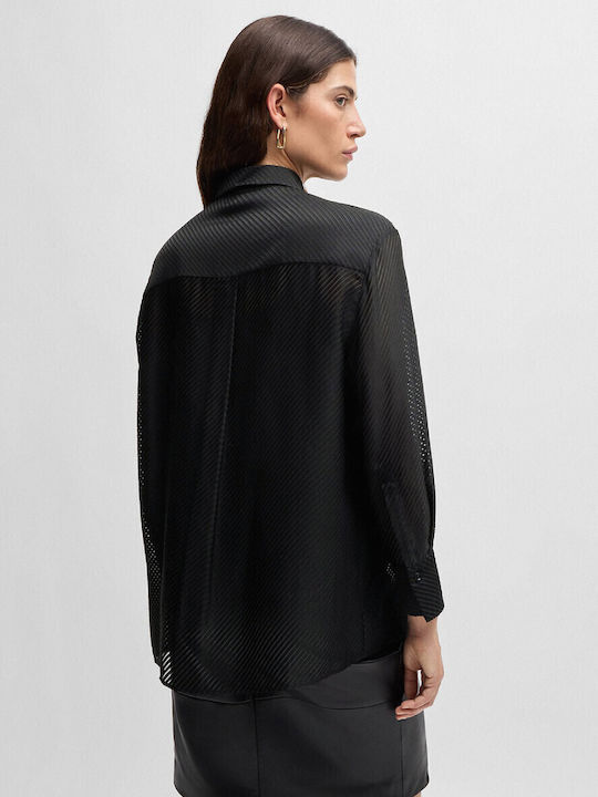 Baredana2 Women's Long Sleeve Shirt Black