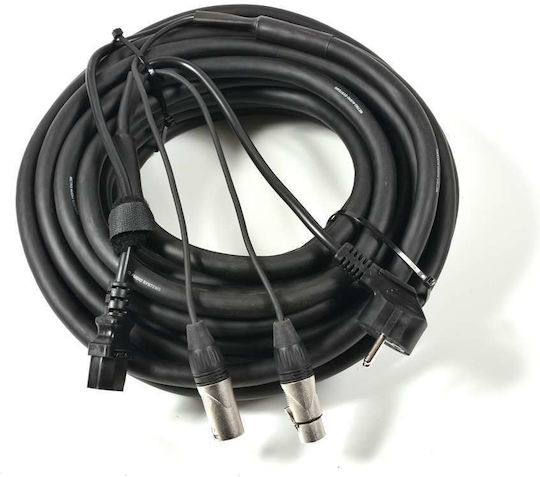Onsei Cable XLR male - XLR male Μαύρο 15m (ON-PA3150)