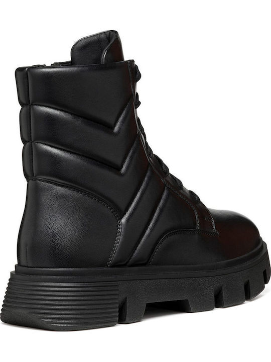 D Vilde Leather Women's Ankle Boots Black