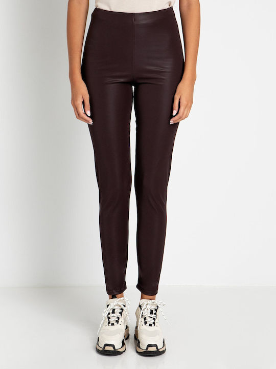 Toi&Moi Frauen Leggings Burgundisch