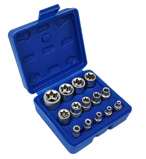 Torx Socket Set 14el /silver