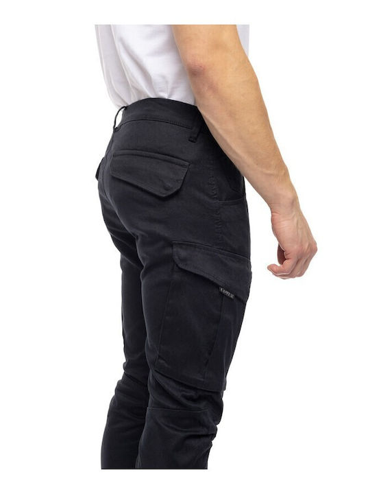 Hose Cargo Elastisch in Schlanker Passform Black