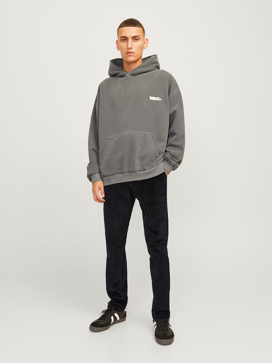 Trousers Chino Elastic in Relaxed Fit Black