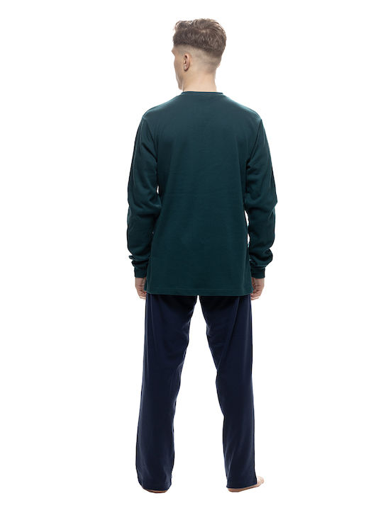 Galaxy Men's Winter Pajamas Set Cypress