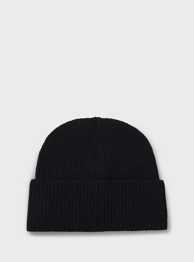 Beanie Γυναικείος Σκούφος Πλεκτός σε Μαύρο χρώμα