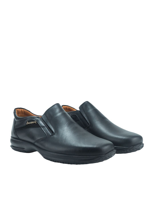 Leder Herren Freizeitschuhe Schwarz