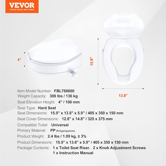 Vevor Toiletten-Hubsitz LBSDSJGMTZDW0KLIAV0