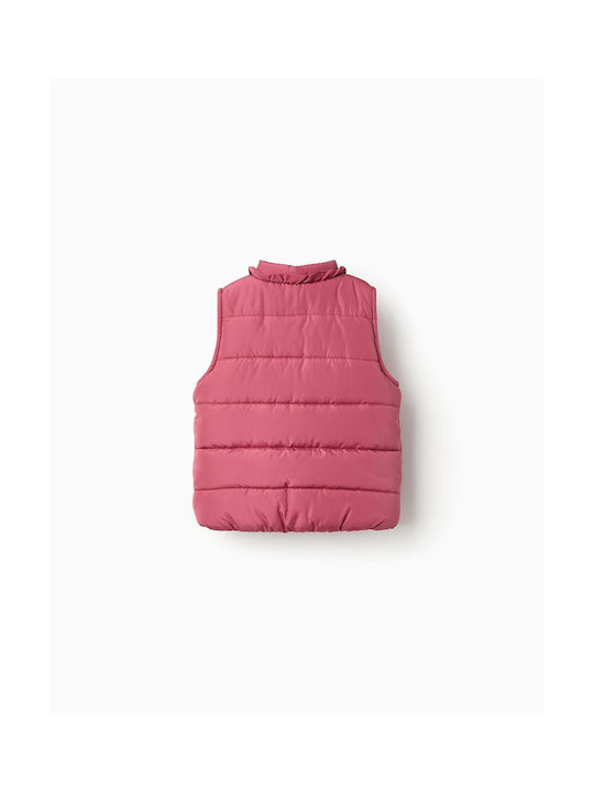 Zippy Kids Casual Jacket Sleeveless with Lining Dark Pink