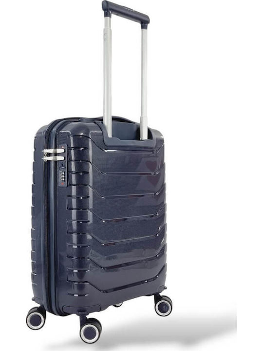 FlyNow FlyNow Kabinenkoffer Hart Dunkelblau mit 4 Rädern Höhe 53cm