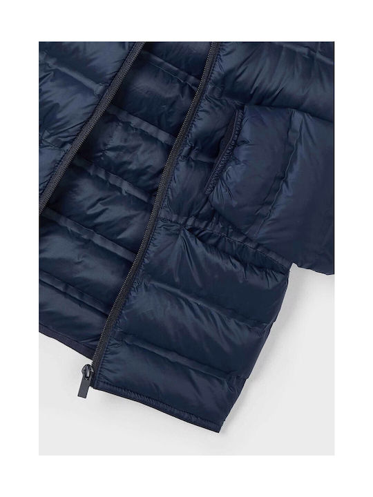 Mayoral Kids Quilted Jacket Blue Navy