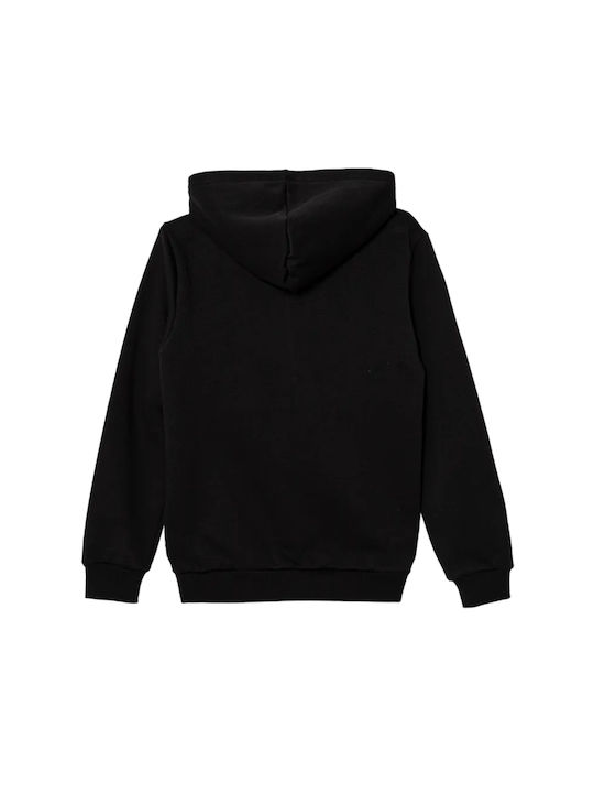 Puma Kids Sweatshirt with Hood and Pocket Black Ess+ Logo Lab