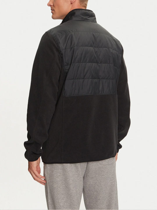 Basin Butte Full Men's Fleece Cardigan Black