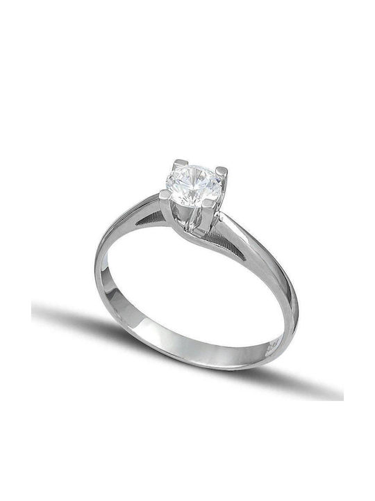 Themelidis Jewels Единичен камък от Бяло злато 18K с Диамант