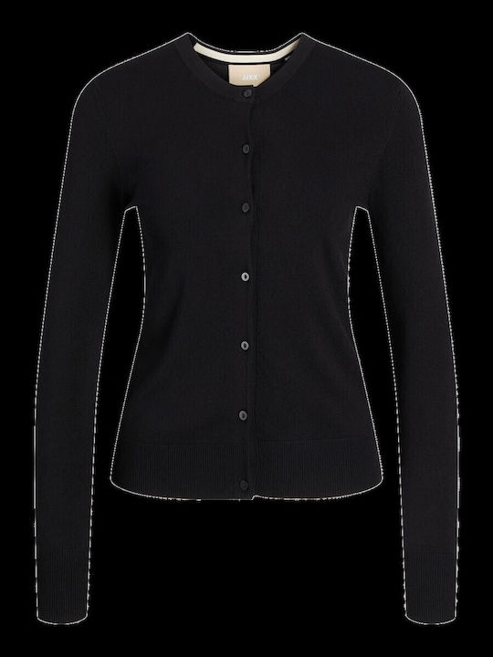 Lungă Jachetă de damă tricotată Black