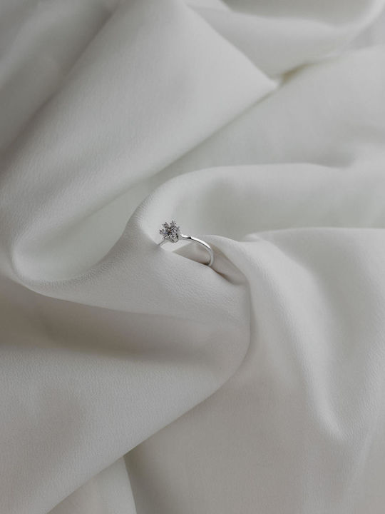 Themelidis Jewels Μονόπετρο από Λευκόχρυσο Themelidis Jewels Μονόπετρο από Λευκόχρυσο