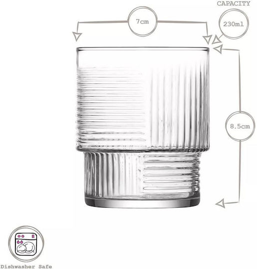 Gurallar Helen Set Gläser für Weißwein aus Glas 230ml 6Stück
