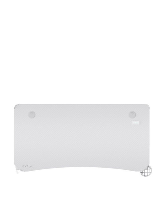 Γραφείο Gaming GXT 709W Luminus Ξύλινο White με LED & USB θύρες 120x60x74εκ.