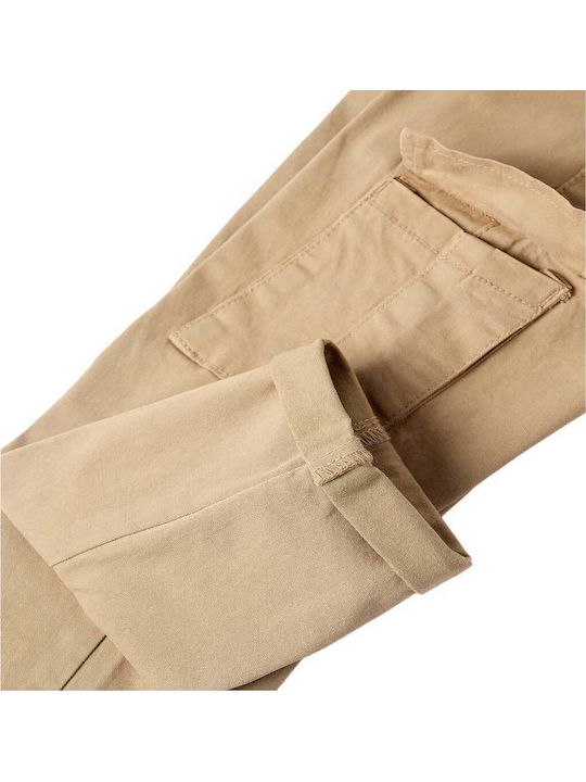 Kids' Cargo Pants dark beige
