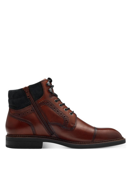 Tamaris Men's Leather Boots Tabac Brown