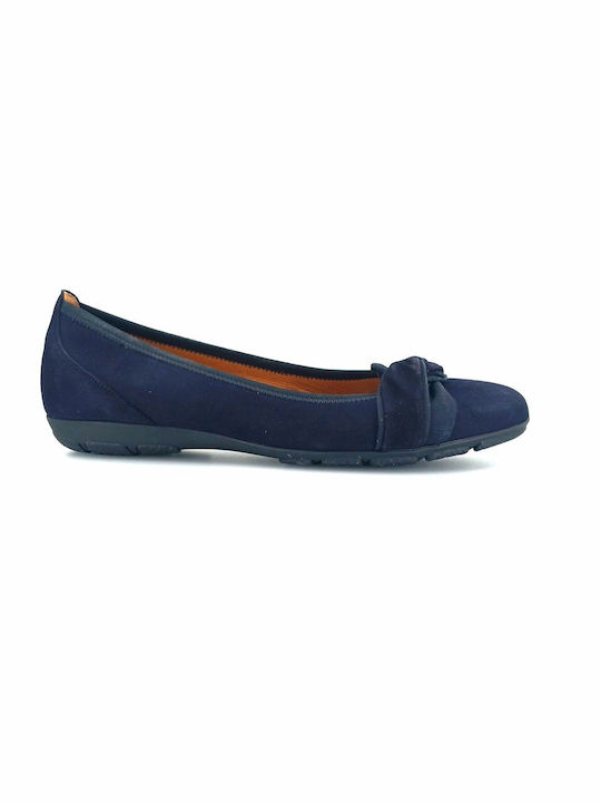 Gabor Anatomic Suede Ballerinas Blue