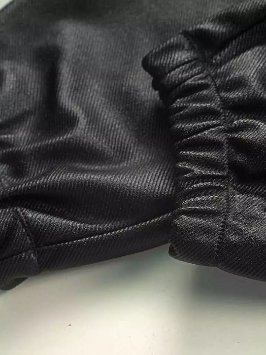 Kids' Cargo Fabric Pants Black
