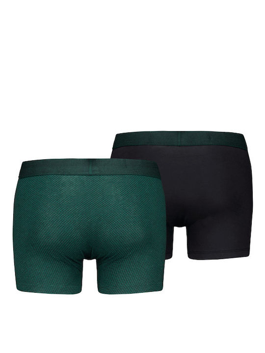 Levi's Herren Boxershorts Green/Black 2Packung