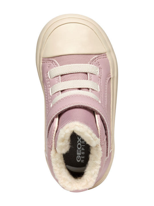 B Gisli Παιδικά Sneakers High με Σκρατς Ροζ