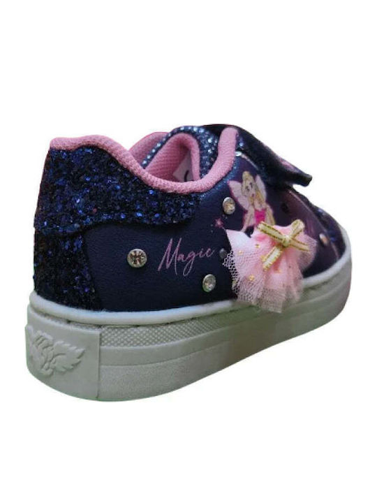 Kids Sneakers with Scratch & Lights Blue