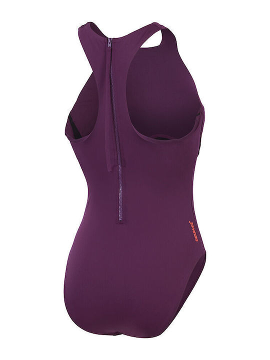 Sport Badeanzug Mit Reißverschluss Plum Dandy Siren Rot Lila