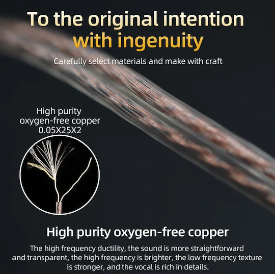 Kz Oxygen-free Replacement Earphone C Pin No Mic