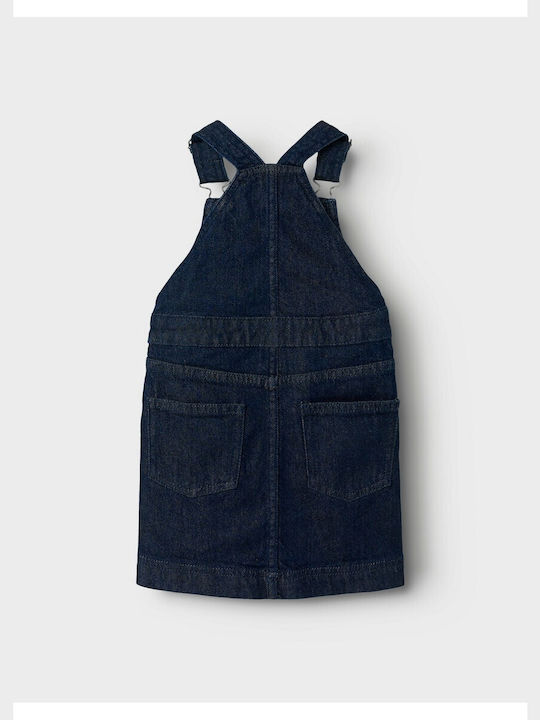 Brand Kids Dress Denim Sleeveless Dark Blue Denim