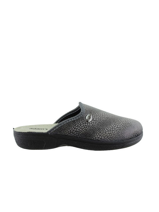 Adam's Shoes Winter Women's Slippers in Gray color