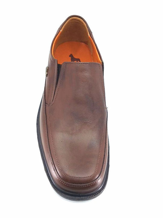 Leder Herren Mokassins in Braun Farbe