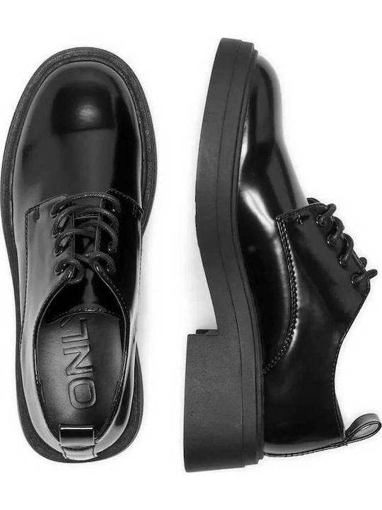 Laced Up Onllazuli3 Oxfords pentru femei în Negru Culore
