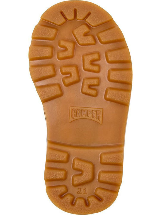 Brutus Fw Leather Kids Boots with Zipper Pink