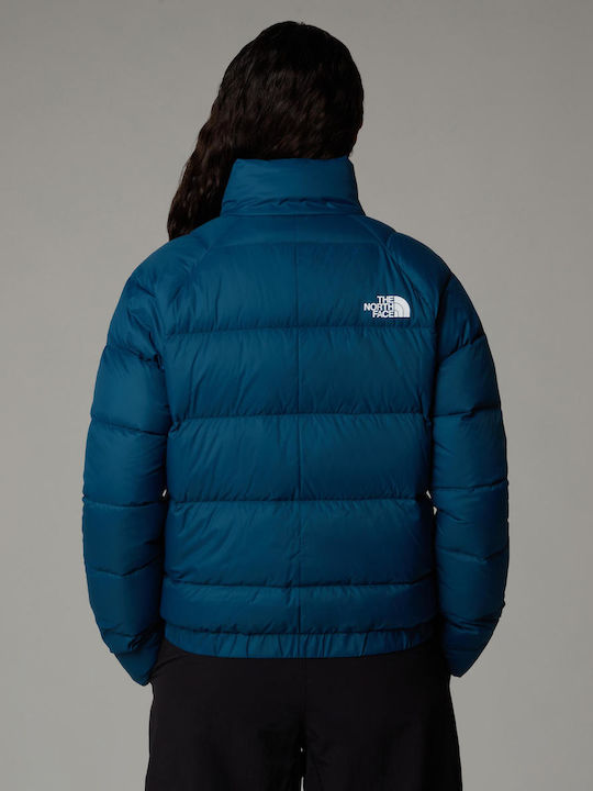 The North Face Hyalite Women's Short Lifestyle Jacket for Winter with Hood Midnight Petrol