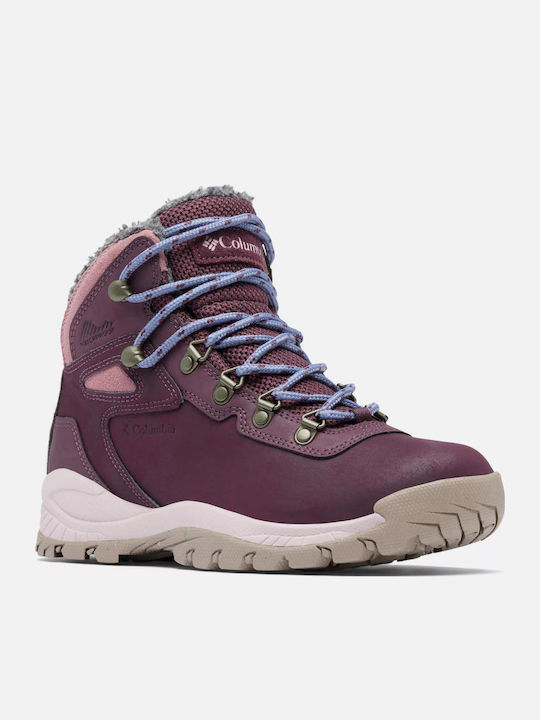 Columbia Newton Ridge Women's Hiking Waterproof Purple Boots